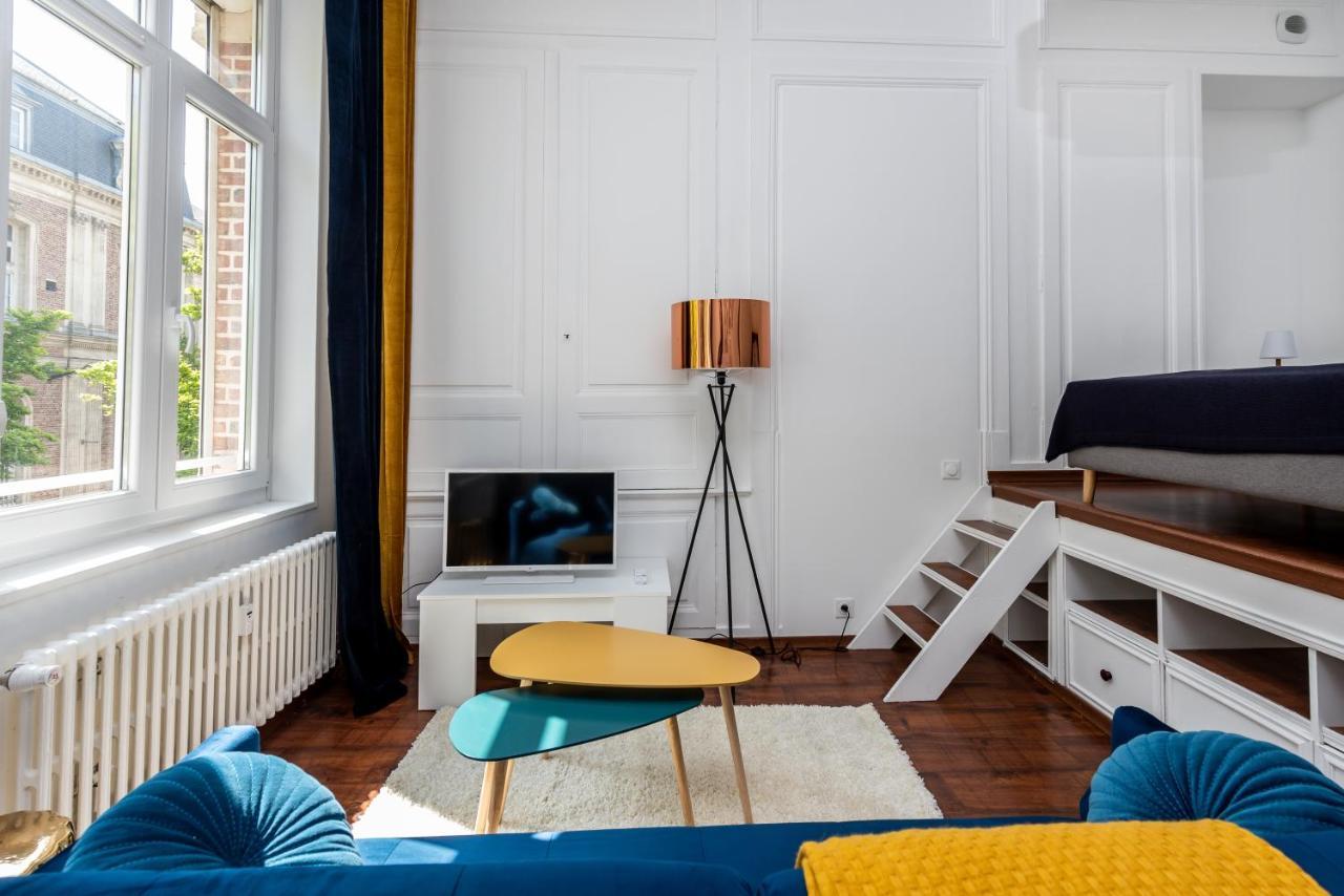 Appartement Centre Ville - Parking Prive Gratuit Amiens Ngoại thất bức ảnh